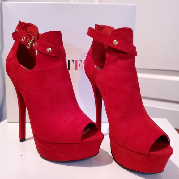 JustFab Shoes - JustFab Fabrina Suede Heels